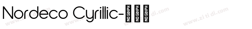 Nordeco Cyrillic字体转换